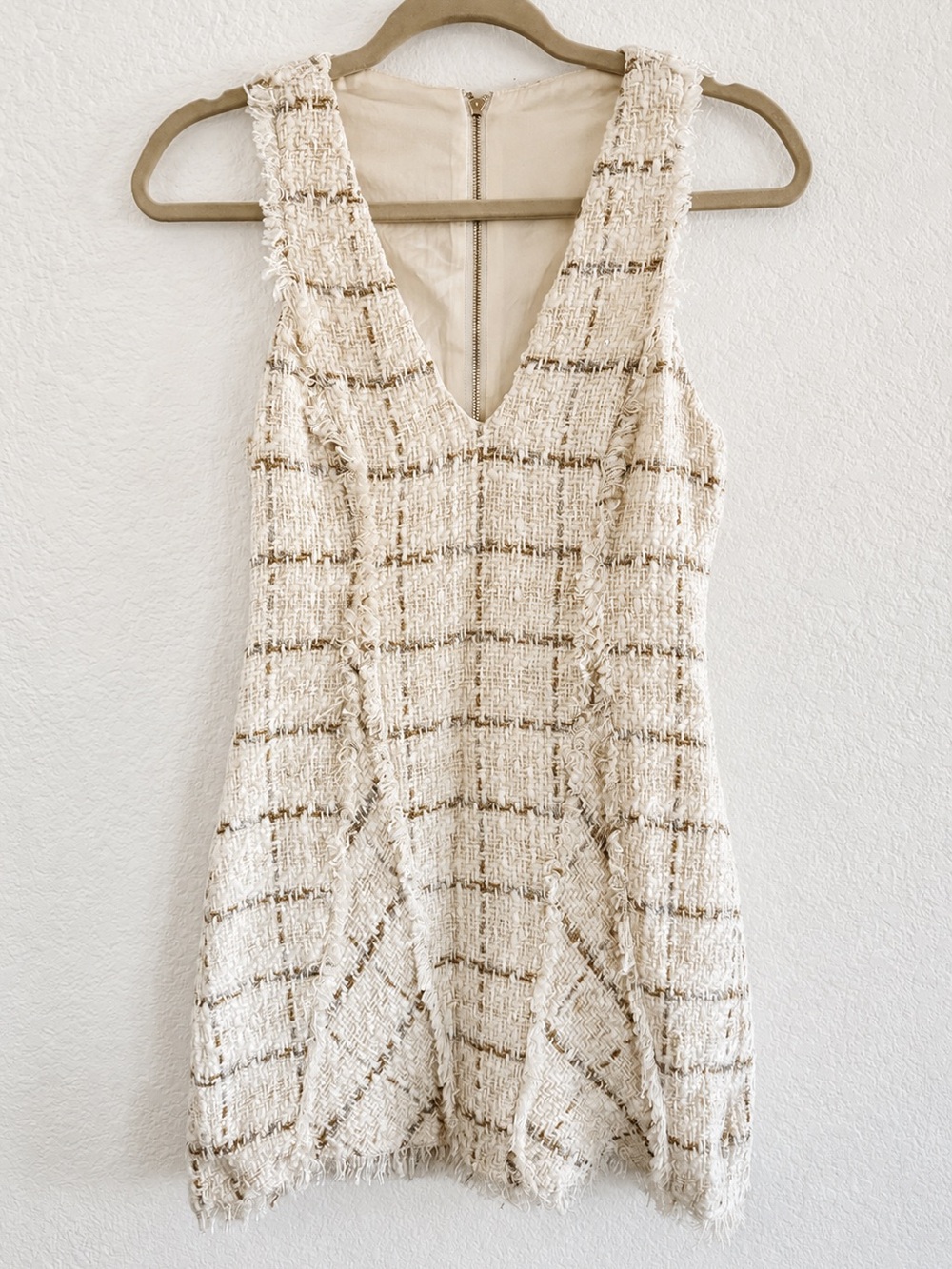 Ramy Brook Hazel sleeveless tweed mini dress